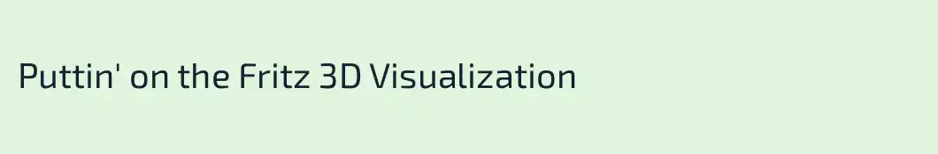 Puttin' on the Fritz 3D Visualization